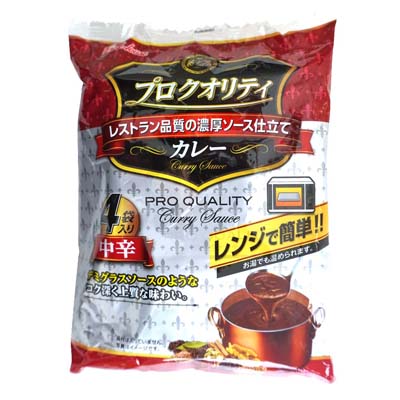 ハウス　プロクオリティ　カレー　中辛　4袋入