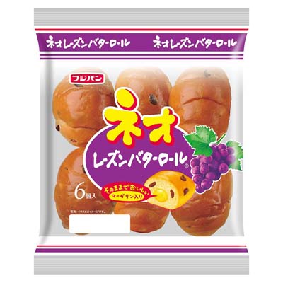 フジパン　ネオレーズンバターロール　6個入
