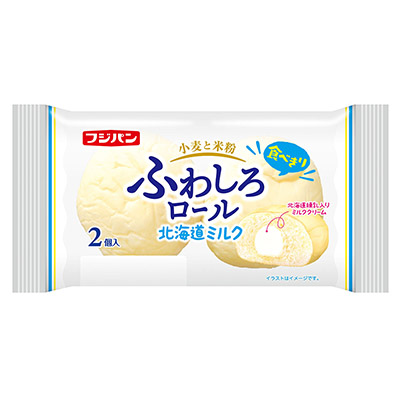 フジパン　ふわしろロール北海道ミルク２個