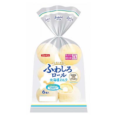 フジパンふわしろロール北海道ミルク６個