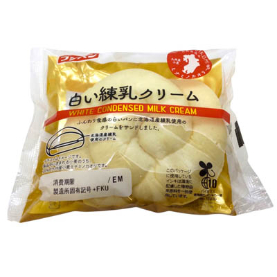 フジパン　白い練乳クリーム　１個入