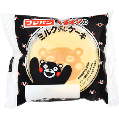 フジパン　くまモンのミルク蒸しケーキ
