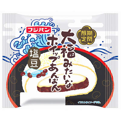 フジパン　大福みたいなホイップあんぱん　塩豆