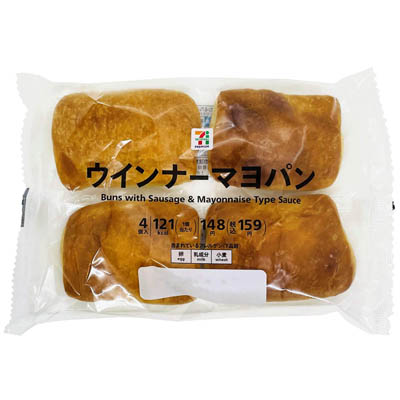 セブンプレミアム　ウインナーマヨパン４個入