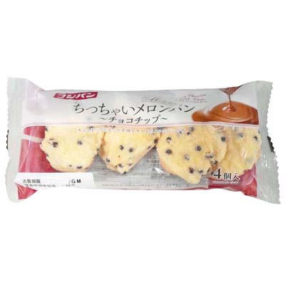 フジパン　ちっちゃいメロンパン　チョコチップ　4個入