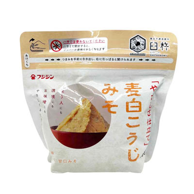 富士甚　ジップ味噌　麦白こうじみそ　４５０ｇ