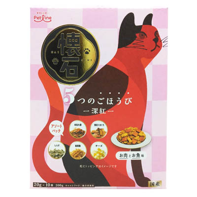 ペットライン　懐石５つのごほうび深紅　200ｇ