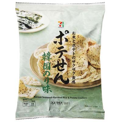 セブンプレミアム ポテせん 韓国のり味 32g