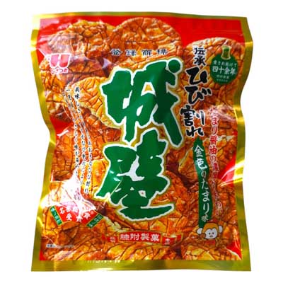 ひざつき製菓　無選別城壁　金色のたまり味　120ｇ