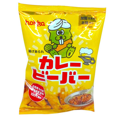 北陸製菓　揚げあられ　カレービーバー　55ｇ