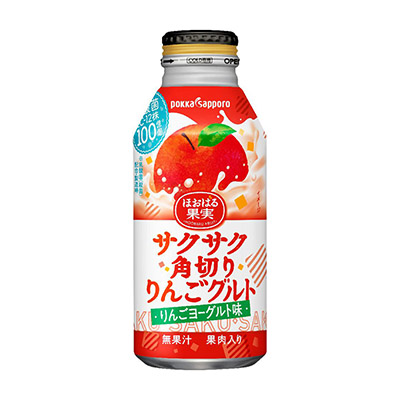 ポッカサッポロ サクサク角切りりんごグルト りんごヨーグルト味 380g