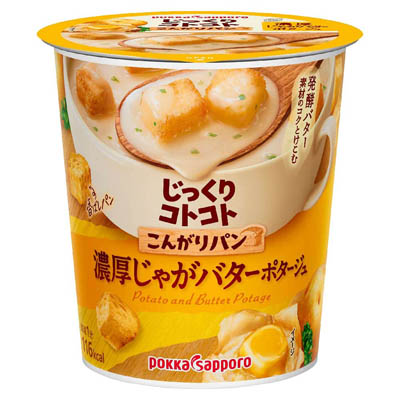 ポッカ　こんがりパン　濃厚じゃがバターポタージュ　28.1ｇ