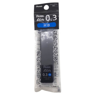ぺんてる　アイン　シャープペン替芯　0.3ｍｍ　ＨＢ　25本入り