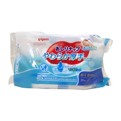 ピジョン　おしりナップ　やわらか厚手仕上げ　おでかけ用　30枚入り×2パック