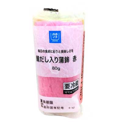 ゆめイチ  鯛だし入り蒲鉾　赤  80ｇ