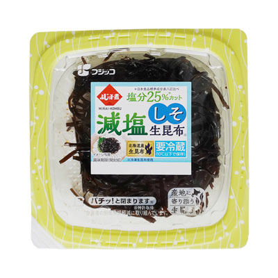 フジッコ　ふじっ子煮MIRAI-KOMBU　減塩しそ生昆布　65ｇ