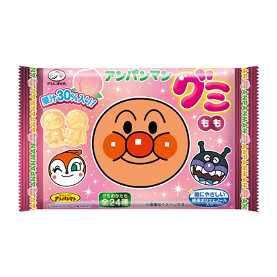 不二家 アンパンマングミ もも 6粒入