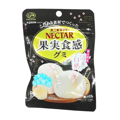 不二家　ネクター　果実食感グミ　清水白桃　48ｇ