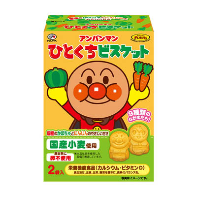 不二家アンパンマンひとくちビスケット72g