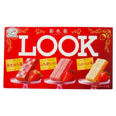 不二家　ルック　彩色苺　43ｇ