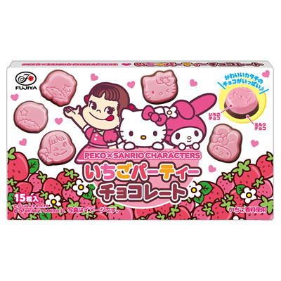 不二家ペコサンリオいちごチョコレート40g