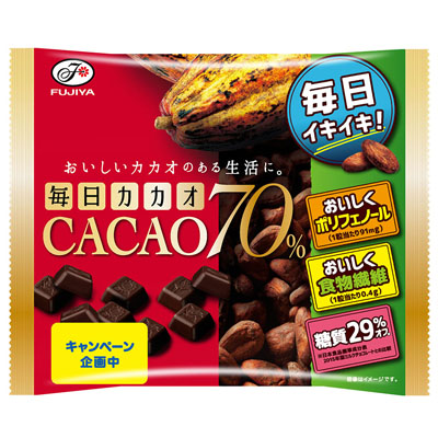 不二家毎日カカオ70%152g