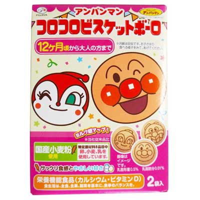 不二家　アンパンマン　コロコロビスケットボーロ　50ｇ