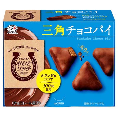 不二家 おひとリッチ 三角チョコパイ 74g
