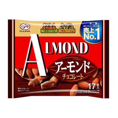 不二家 アーモンドチョコレート 17粒