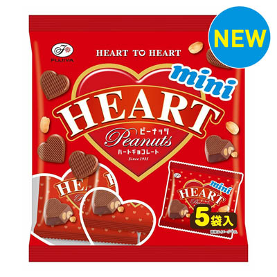 不二家　ハートチョコレートミニ　ピーナッツ