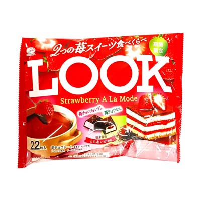 不二家　ルック　ストロベリー・ア・ラ・モード　ファミリーパック　２２粒入