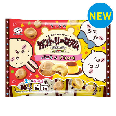 不二家　ちいかわカントリーマアム　バニラ＆プリン味