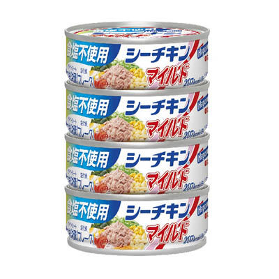 はごろも　食塩不使用シーチキンマイルド　70ｇ×4缶