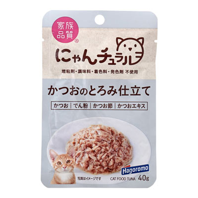 はごろもフーズ　にゃんチュラルパウチ　かつおのとろみ仕立て　４０g