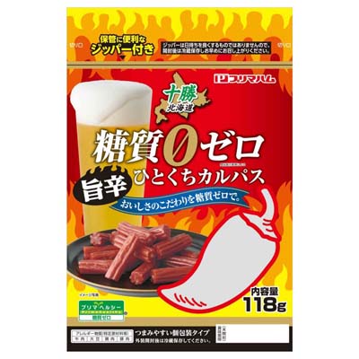 プリマハム　北海道十勝　糖質ゼロ　旨辛ひとくちカルパス　118ｇ