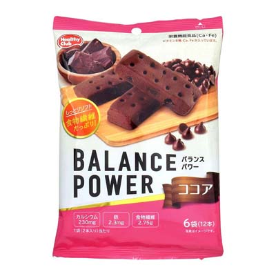 ハマダコンフェクト　バランスパワー　ココア　6袋（12本）
