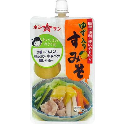 ホシサン　ゆず入りすみそ１３０ｇ