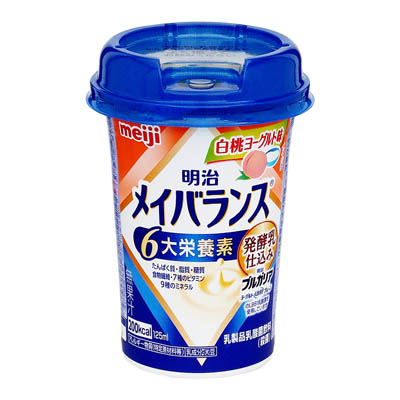 明治　メイバランスMiniカップ　白桃ヨーグルト味　125ｍｌ