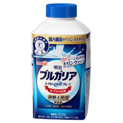 明治　ブルガリアのむヨーグルト　LB81プレーン　砂糖不使用　400ｇ