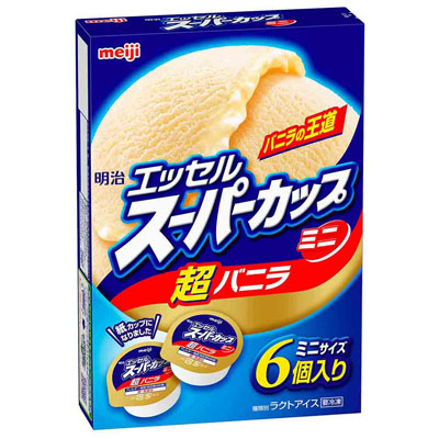 明治　エッセルスーパーカップミニ　超バニラ　　80ｍｌ×6個入