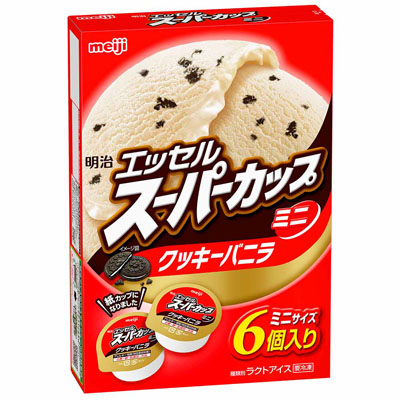 明治　エッセルスーパーカップミニ　クッキーバニラ　80ｍｌ×6個入