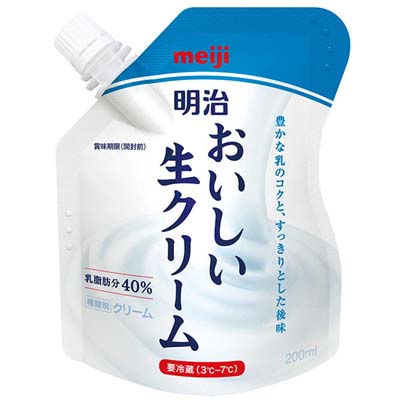 明治 おいしい生クリーム 200ml