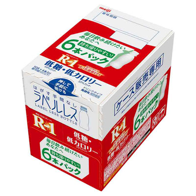 【ケース販売】明治 R-1ドリンクタイプ低糖・低カロリー6本パック 112g×6本