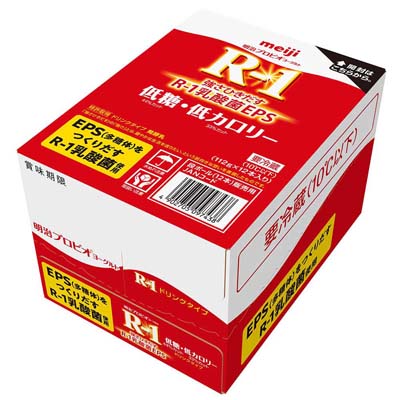 【ケース販売】明治プロビオヨーグルト　Ｒ－１ドリンクタイプ　低糖・低カロリー　112gx12本