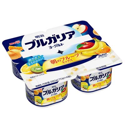 明治ブルガリアヨーグルト朝のフルーツミックス　70g×4個