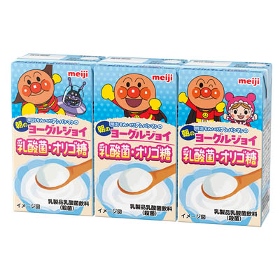 明治 それいけ!アンパンマンの朝のヨーグルジョイ 乳酸菌・オリゴ糖 125ml×3個