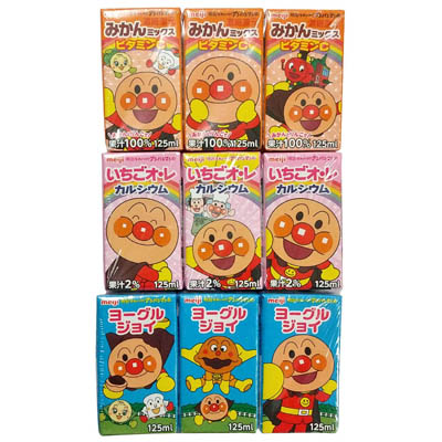 明治 アンパンマン ジュース詰め合わせ 125ml×9個