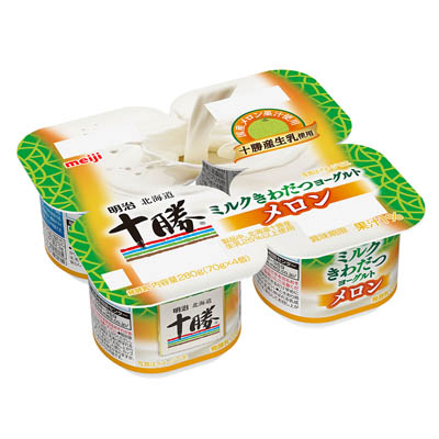 明治　北海道十勝ミルクきわだつヨーグルト　メロン　70ｇ×4個