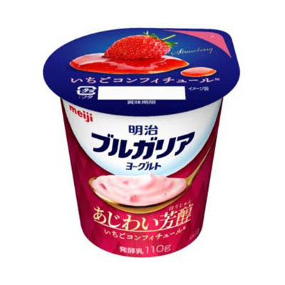 明治　ブルガリアヨーグルト　あじわい芳醇いちごコンフィチュール　110g