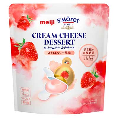 明治サンモレ　クリームチーズデザート　ストロベリー風味　80g